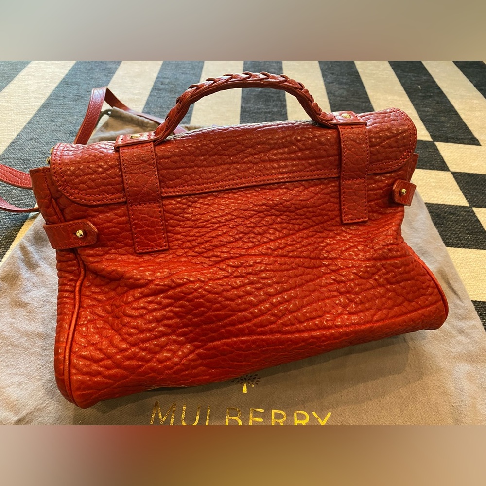 Mulberry Alexa Poppy Red Shrunken Calf - Picture 8 of 13